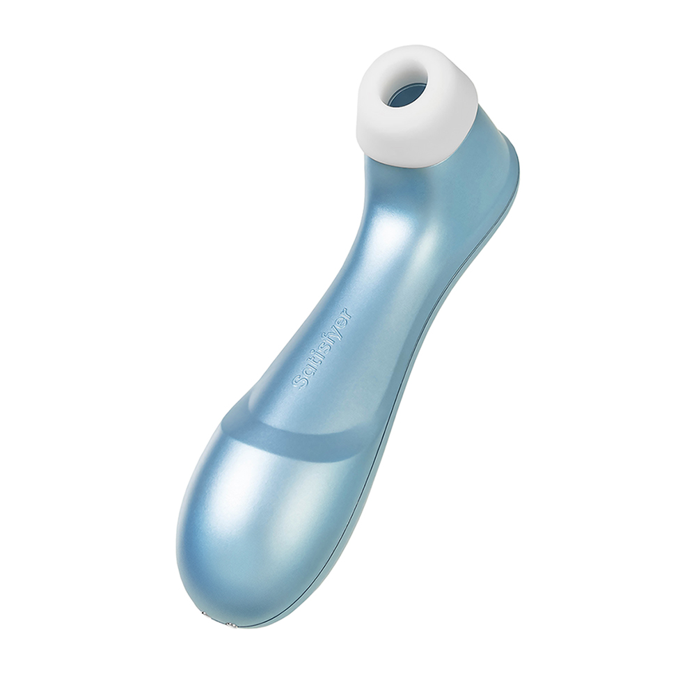 Вакуум-волновой бесконтактный стимулятор клитора Satisfyer PRO 2 Generation 2, силикон, голубой