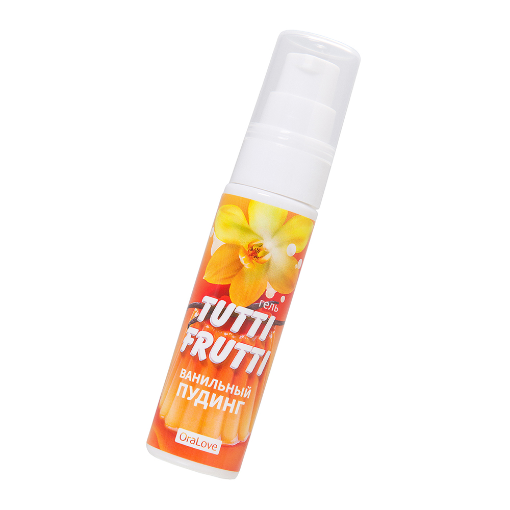 Съедобная гель-смазка TUTTI-FRUTTI для орального секса со вкусом ванильный пудинг, 30 гр