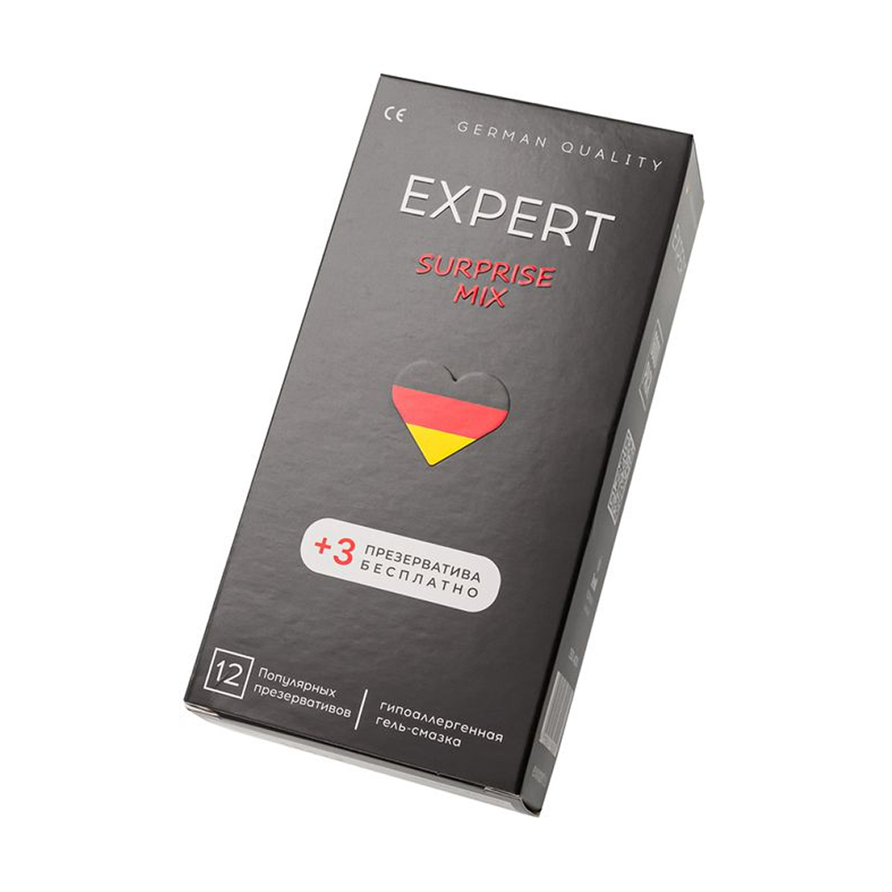 Презервативы EXPERT Surprise Mix Germany 12шт +(3 бесплатно)., микс