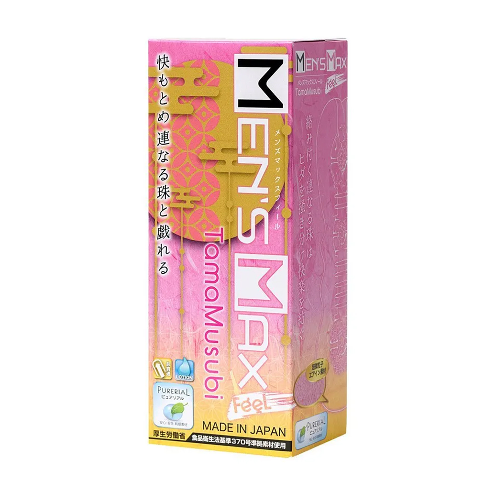 Мастурбатор нереалистичный MensMax FEEL TAMAMUSUBI, TPE, розовый, 14,2 см