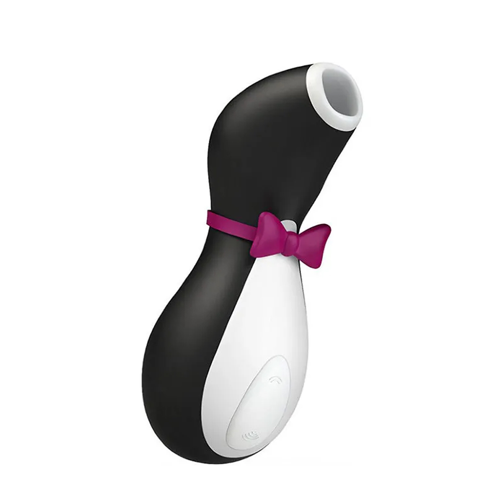 Вакуум-волновой бесконтактный стимулятор клитора Satisfyer Pro Penguin NG, силикон, черный, 11,5 см.