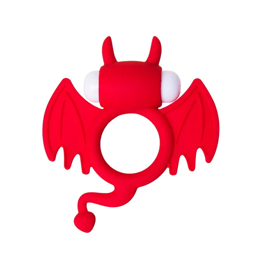 Эрекционное кольцо на пенис JOS SWEET DEVIL, силикон, красный, 8,5 см 1