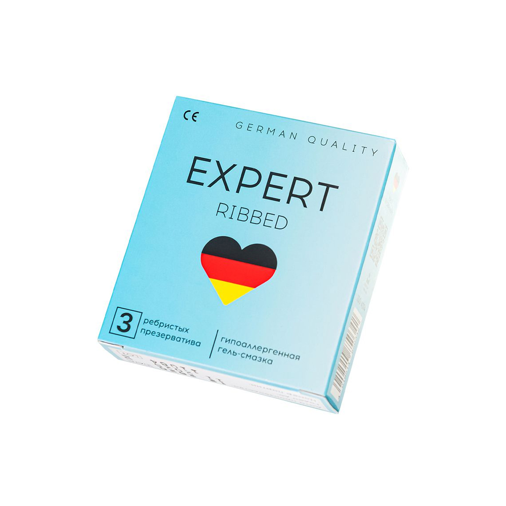 Презервативы EXPERT Ribbed Germany 3 шт. (ребристые)