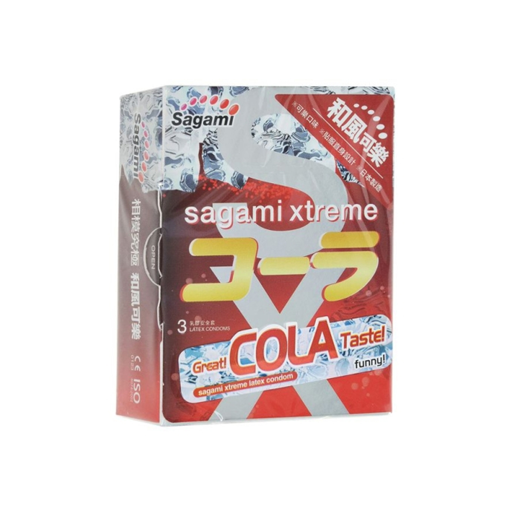 Презервативы Sagami Xtreme Cola с ароматом колы 3 шт.