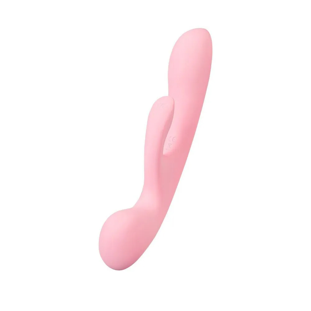 Нереалистичный вибратор Satisfyer Triple Oh, силикон, розовый, 24 см