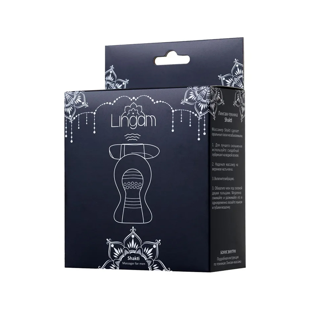 Мастурбатор нереалистичный Lingam by TOYFA Shakti, TPE, прозрачный, 9 см