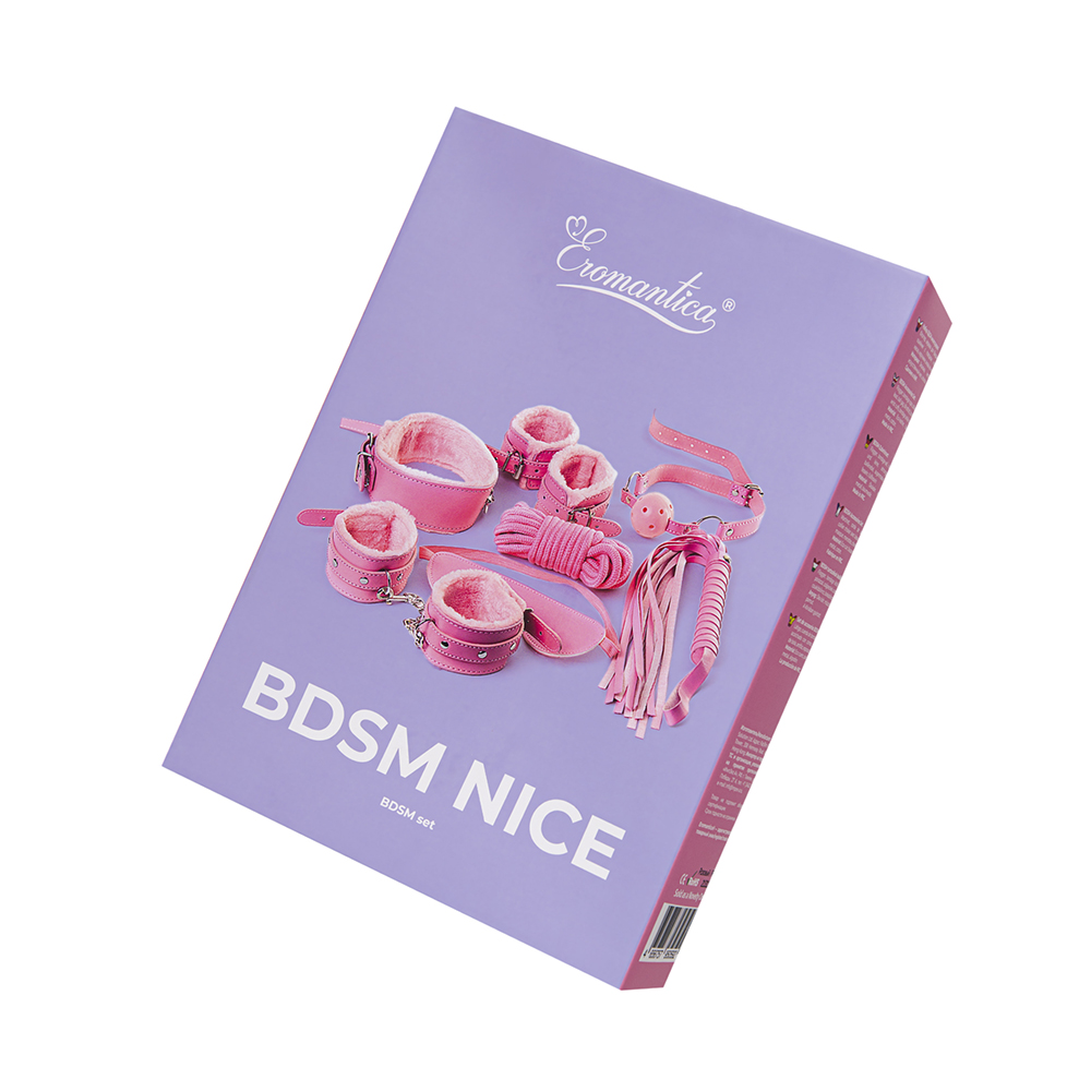 Набор для ролевых игр Eromantica BDSM Nice, розовый