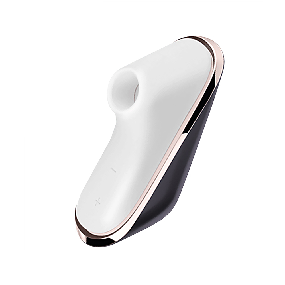 Вакуум-волновой бесконтактный стимулятор клитора Satisfyer Pro Traveler, силикон, черный, 9,5 см.