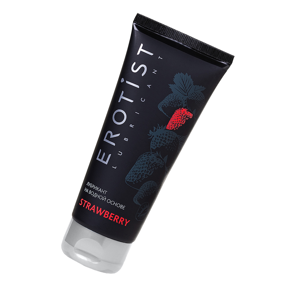 Лубрикант Erotist на водной основе STRAWBERRY, с ароматом клубники, 100 мл