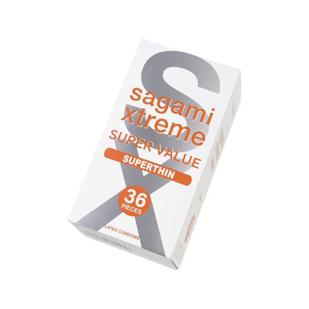 Презервативы Sagami, xtreme, 0.04, латекс, 19 см, 5,4 см, 36 шт.