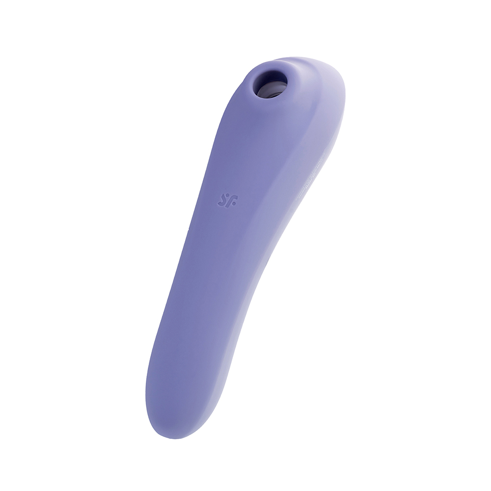 Вакуум-волновой бесконтактный стимулятор клитора Satisfyer Dual Pleasure, силикон, фиолетовый, 17,9