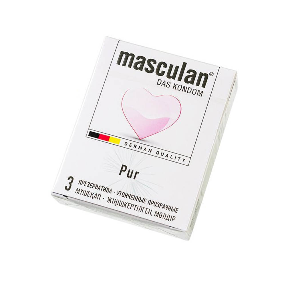 Презервативы masculan Pur № 3 утонченные, 18,5 см, 5.3 см, 3 шт.