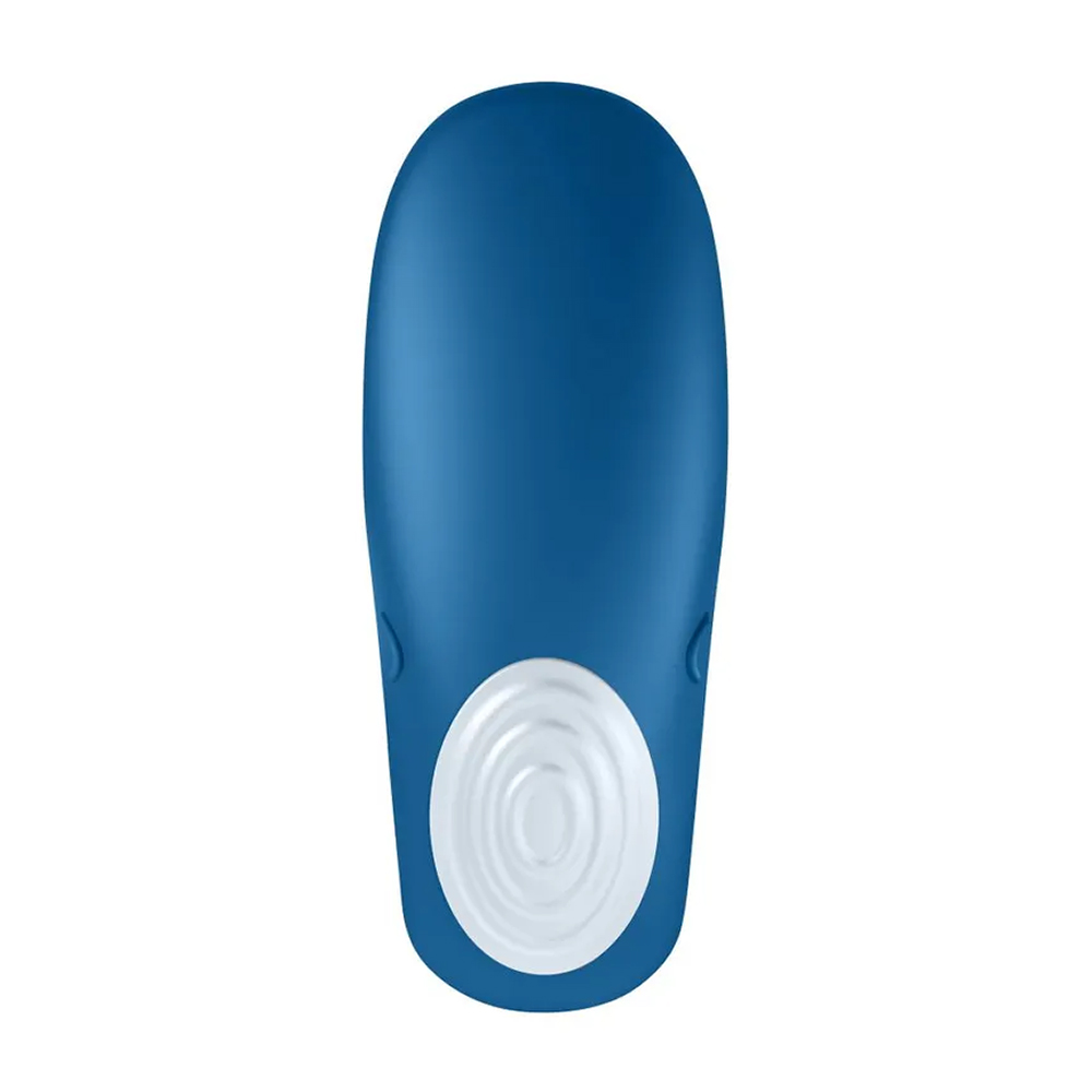 Многофункциональный стимулятор для пар Satisfyer Partner Whale, силикон, голубой, 17 см. 1