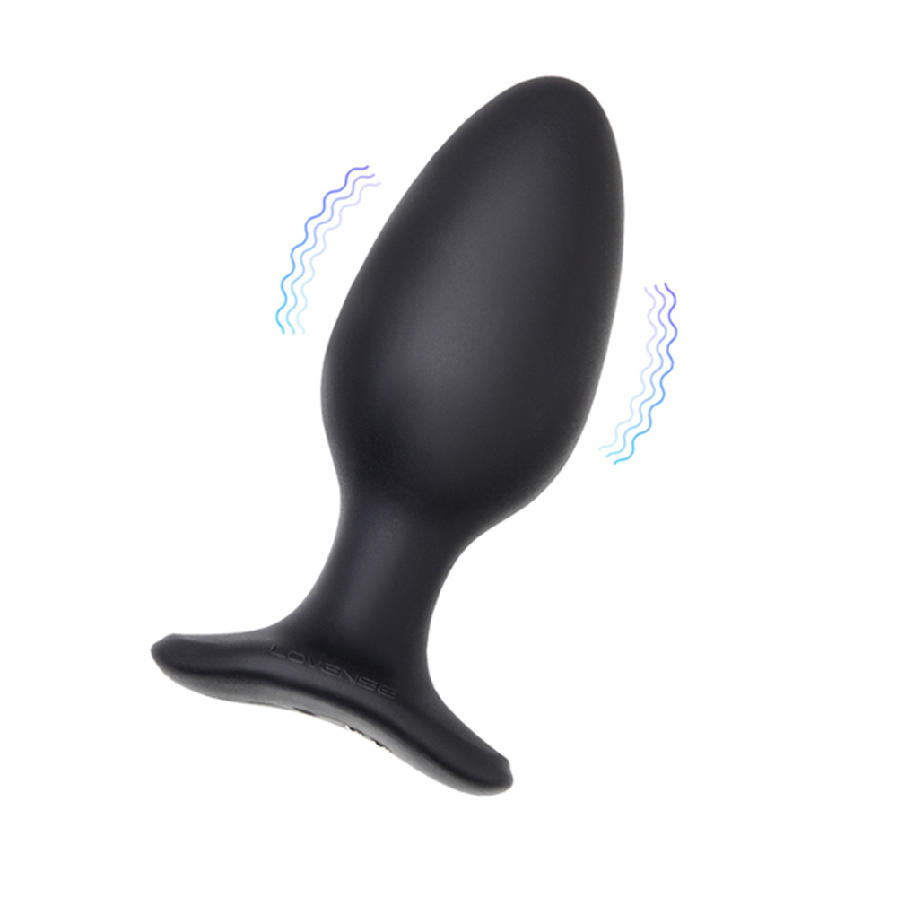 Анальная втулка LOVENSE Hush 2 (S), силикон, черная, 12,1 см