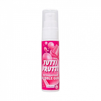 Съедобная гель-смазка TUTTI-FRUTTI для орального секса со вкусом BUBBLE GUM, 30 гр