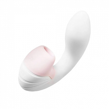 Вибратор Satisfyer Supernova, с вакуум-волновым стимулятором, силикон, белый, 16,9 см