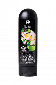 Возбуждающий гель для влюбленных Shunga Lotus Noir, уникальная формула с L-аргинином, 60 мл.