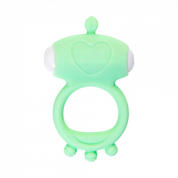 Виброкольцо на пенис A-Toys by TOYFA Fowd, силикон, зеленое, Ø 2,6 см