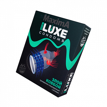 Презервативы Luxe, maxima, «Злой ковбой», 18 см, 5.2 см, 1 шт.