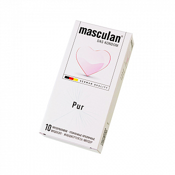 Презервативы masculan  Pur № 10 утонченные, 18,5 см, 5.3 см, 10 шт.