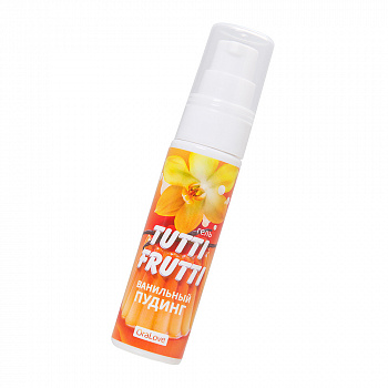 Съедобная гель-смазка TUTTI-FRUTTI для орального секса со вкусом ванильный пудинг, 30 гр