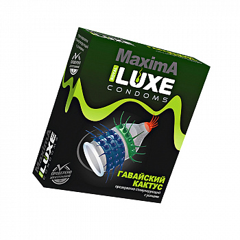 Презервативы Luxe, maxima, «Гавайский кактус», 18 см, 5.2 см, 1 шт.