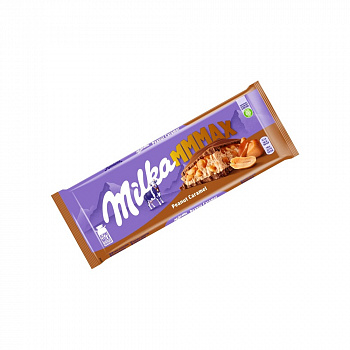 Шоколадная плитка Milka с карамельно-арахисовой начинкой, 300гр