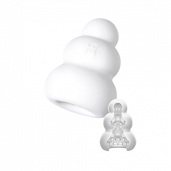 Мастурбатор нереалистичный MensMax Pucchi OCTOPUS, TPE, белый, 6,5 см
