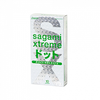 Презервативы Sagami, xtreme, type-e, латекс, 18,5 см, 5,2 см, 10 шт.