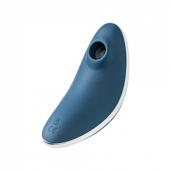 Вакуум-волновой бесконтактный стимулятор клитора Satisfyer Vulva Lover 1, силикон, синий