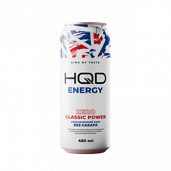 Энергетический напиток HQD Energy - Zero Classic Power (Зеро Классик Пауэр) 450мл