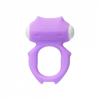 Виброкольцо на пенис A-Toys by TOYFA Zort, силикон, фиолетовое, Ø 2 см