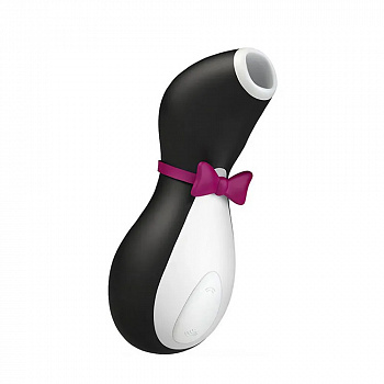 Вакуум-волновой бесконтактный стимулятор клитора Satisfyer Pro Penguin NG, силикон, черный, 11,5 см.