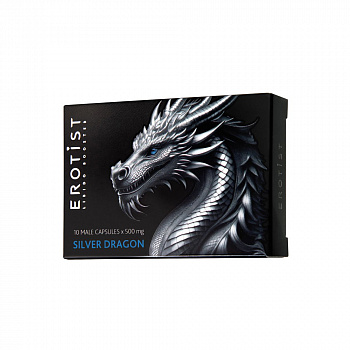 Капсулы Erotist SILVER DRAGON, для мужчин, для усиления эрекции, 10 капсул