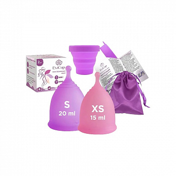 Набор из 2 менструальных чаш EviCup, 15ml и 20ml	