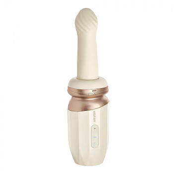 Вибратор KISSTOY TUTU, слоновая кость, 25 см