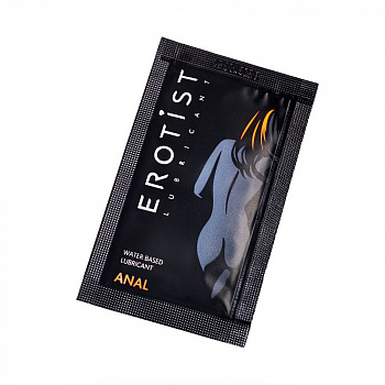Лубрикант Erotist на водной основе ANAL, анальный, саше, 4 мл