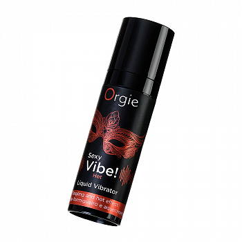 Гель для массажа ORGIE Sexy Vibe Hot с разогревающим и вибрирующим эффектом, 15 мл