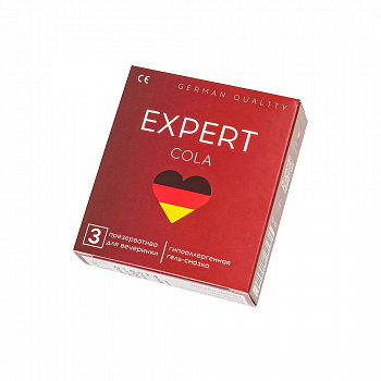 Презервативы EXPERT Cola Germany 3 шт. (аромат Колы)