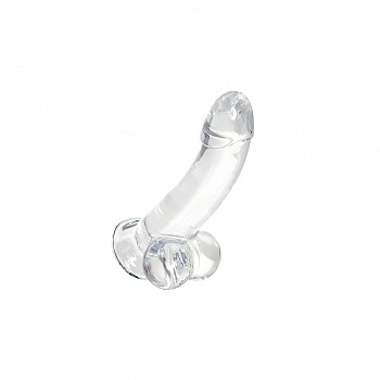 Реалистичный фаллоимитатор A-Toys by TOYFA Cryst, TPE, прозрачный, 15 см