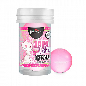 Лубрикант на силиконовой основе с эффектом вибрации Xana Loka Hot Ball (2 шарика по 3 гр.)