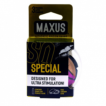 Презервативы MAXUS Special, точечно-ребристые 3 шт.