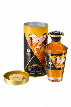 Масло для массажа Shunga Caramel Kisses, разогревающее, карамель, 100 мл