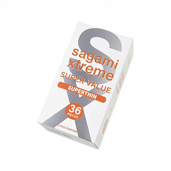 Презервативы Sagami, xtreme, 0.04, латекс, 19 см, 5,4 см, 36 шт.