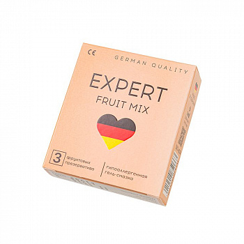 Презервативы EXPERT Fruit Mix Germany 3 шт. (фруктовые ароматизированные)