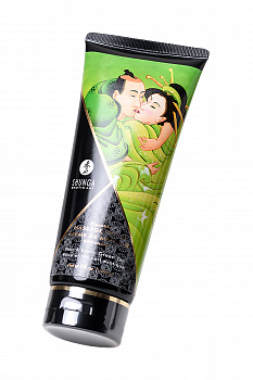 Массажный крем Shunga Pear and Exotic Green Tea, съедобный, груша и зеленый чай, 200 мл