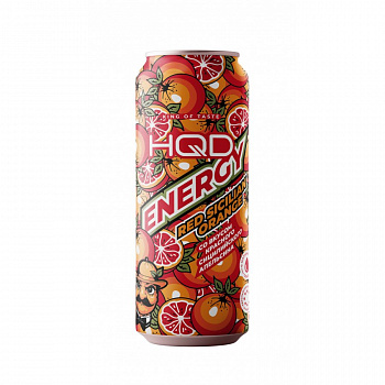 Энергетический напиток HQD Energy - Red Sicilian Orange (Красный Сицилийский Апельсин) 450мл