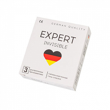 Презервативы EXPERT Invisible Germany 3 шт. (ультратонкие)
