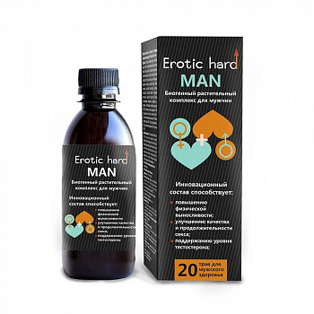 Мужской биогенный концентрат для усиления эрекции Erotic hard Man, 250 мл.